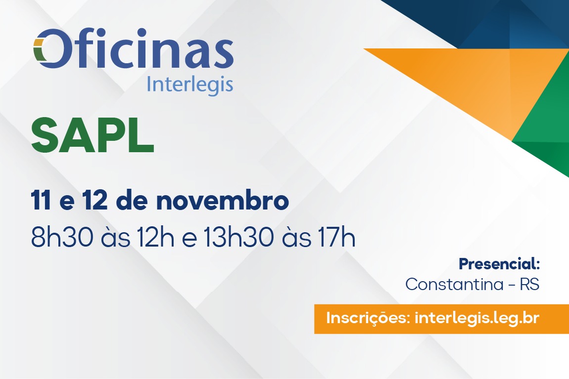 ENTRE OS DIAS 11 E 14 DE NOVEMBRO, A CÂMARA MUNICIPAL DE CONSTANTINA ESTARÁ REALIZANDO DUAS OFICINAS INTERLEGIS