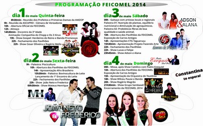 Programação Feicomel 2014